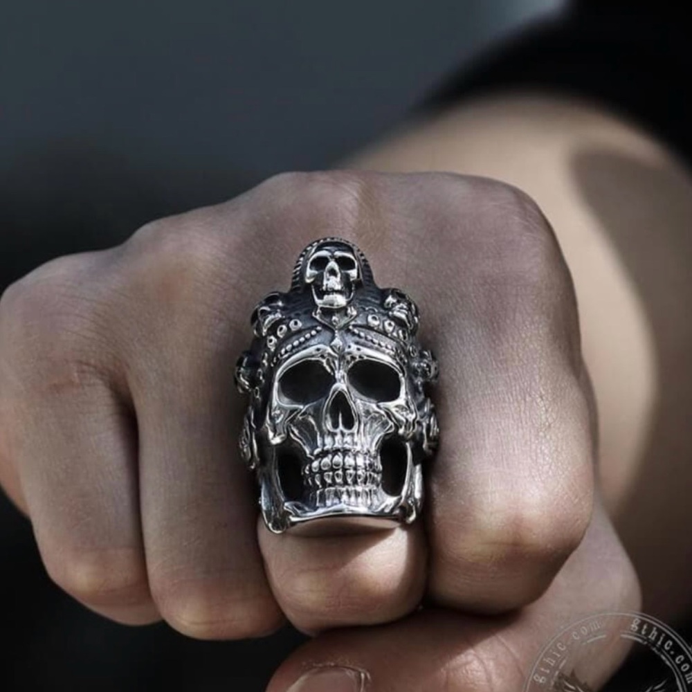 Silver Skull Ring